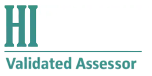 The HITRUST logo with the words Validated Assessor written beneath it in green text.